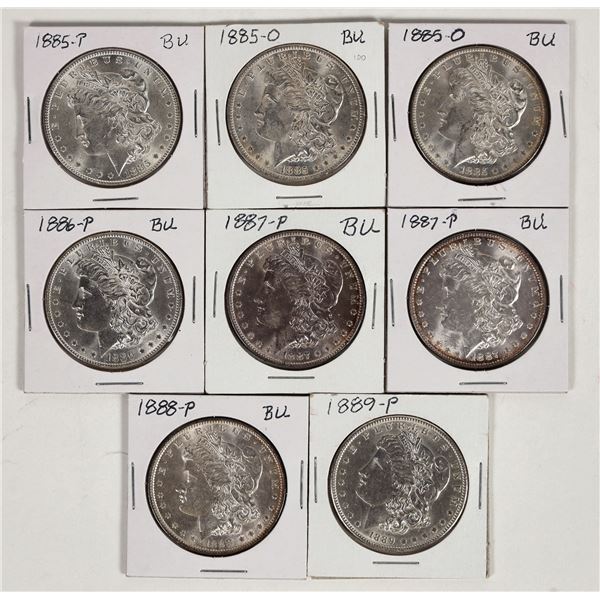 Morgan Dollars BU 1880s (8) [201320]