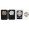 Image 2 : Morgan Dollars (3) & Ellis Island Silver Dollar [201820]