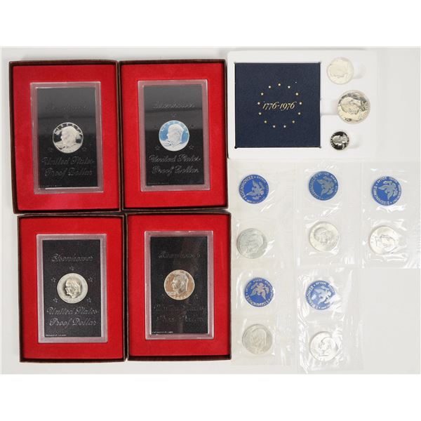 Eisenhower Dollars: Proof (5); Unc. (5) [201526]