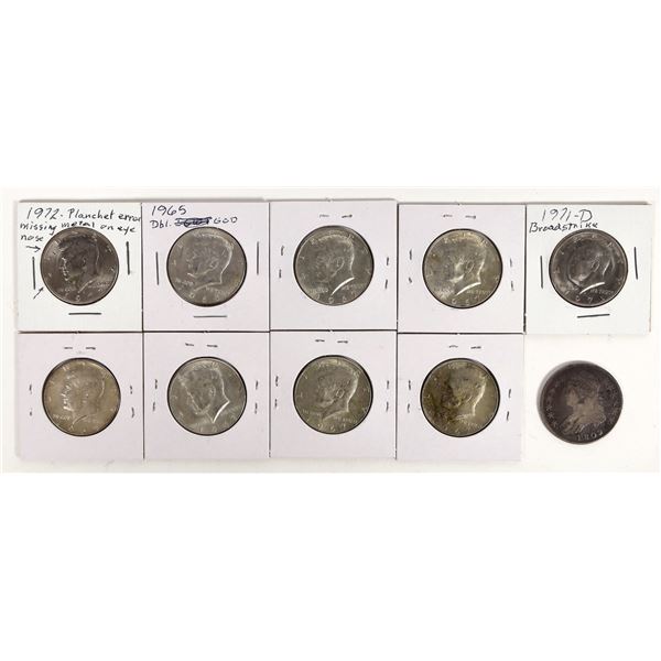 U.S. Error Half Dollars (10) [202433]