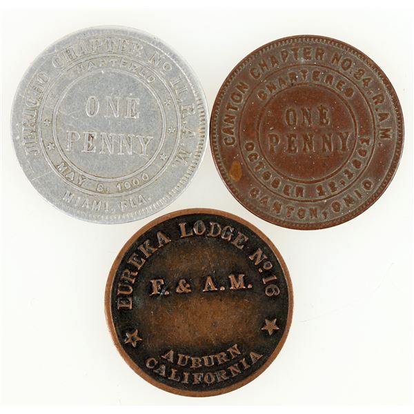 Masonic Pennies (3) [202638]