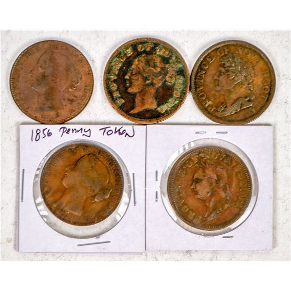Nova Scotia Penny Token Group (5) [199839]
