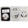 Image 1 : Silver Panda Coins (3) [201861]