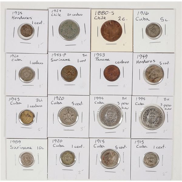 Coins of Cuba (9) and others (7) [201031]