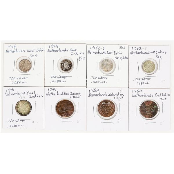 Netherlands East Indies Coins (8) [200686]