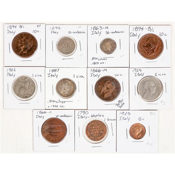 Coins of Italy 1790-1925 (11) [200387]