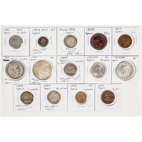 Coins of Spain 1865-1966 (14) [200664]