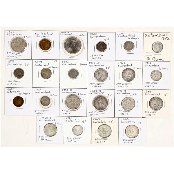 Swiss Coin Collection (22) [200576]
