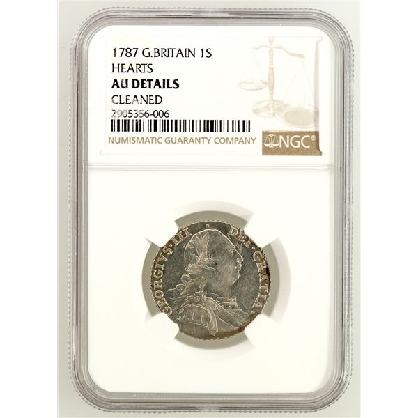 George III 1787 Shilling: Hearts [201804]