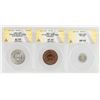 Image 1 : Ceylon/St. Helena/Straits Settlements Coins (3) [199850]
