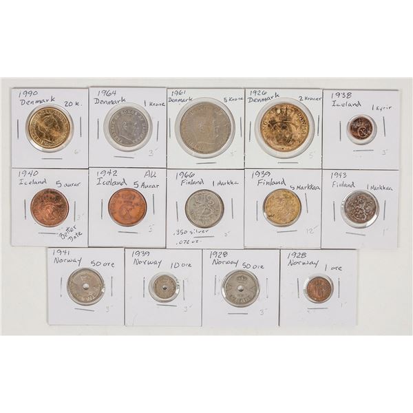 Coins from Four Northern Countries  (14) [201024]