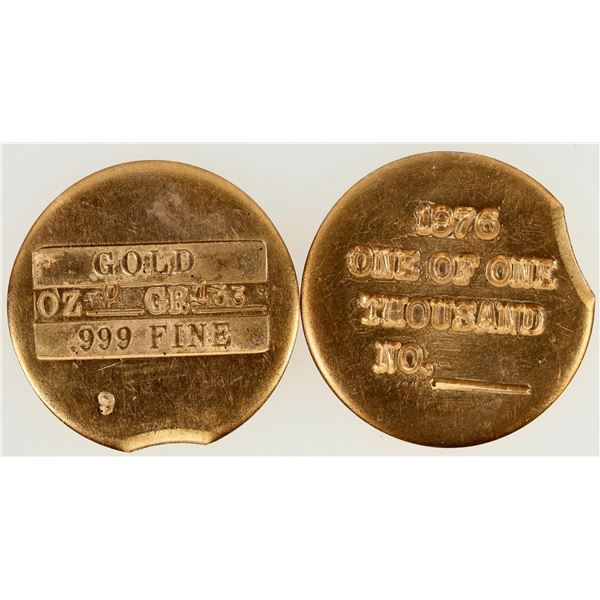 Nevada City Mint Test Coins (2) [202337]