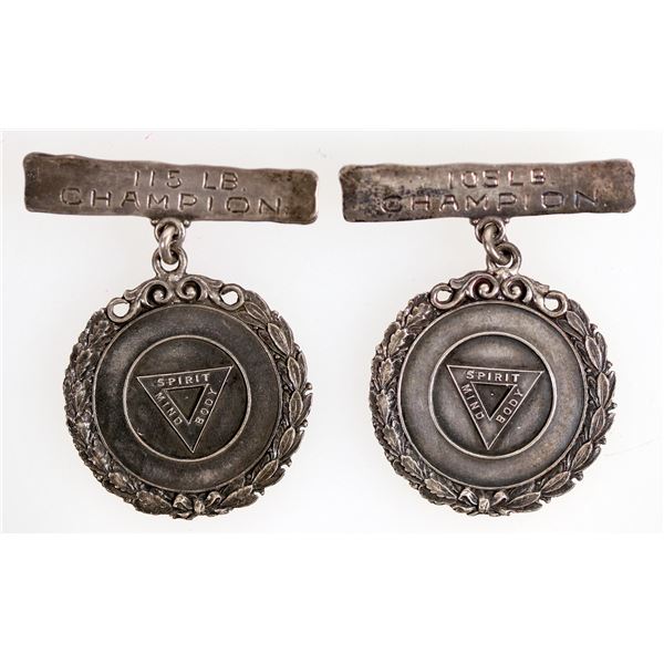 Sterling Silver YMCA Medals 1910 (2) [200297]