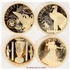 Image 1 : Gold Plated Medals (4) [202020]