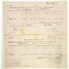 Image 1 : Carson City Mint Memorandum Pair: Silver & Gold Bullion Forms [197501]