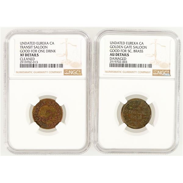 Transit/Golden Gate Saloon Tokens (2) [202486]