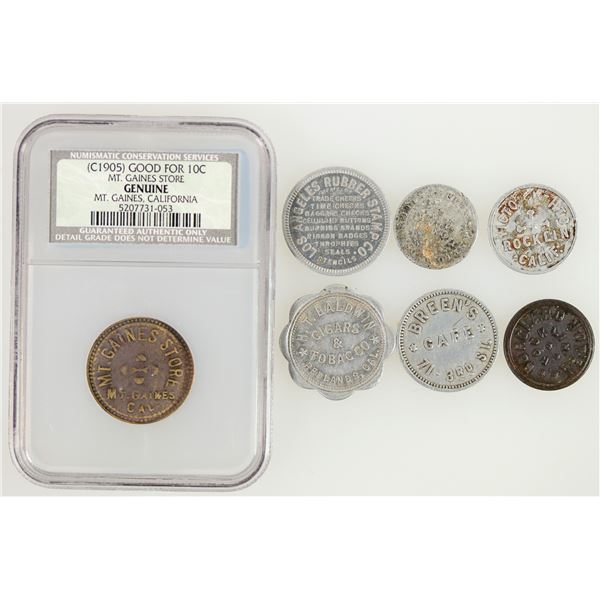 California Tokens (7) [201602]