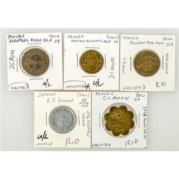 Denver Unlisted Maverick Tokens 2004 (5) [199122]