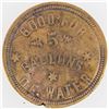 Image 2 : Delamar Gold Mining Co. Water Token, Delamar, Nevada, c1900 [202718]