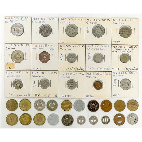 New Jersey Transportation Token Collection (35) [198916]