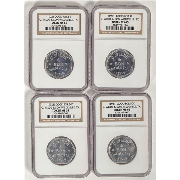 C. Wiede & Son Tokens (4) [197151]