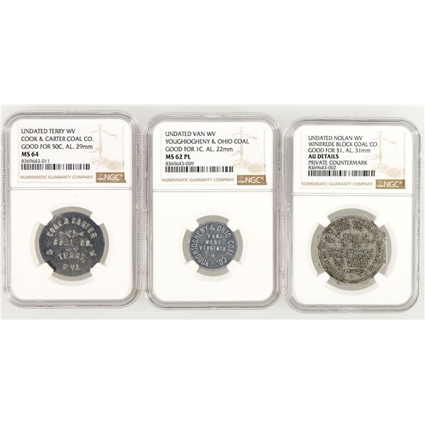 West Virginia Coal Tokens (3) [202489]