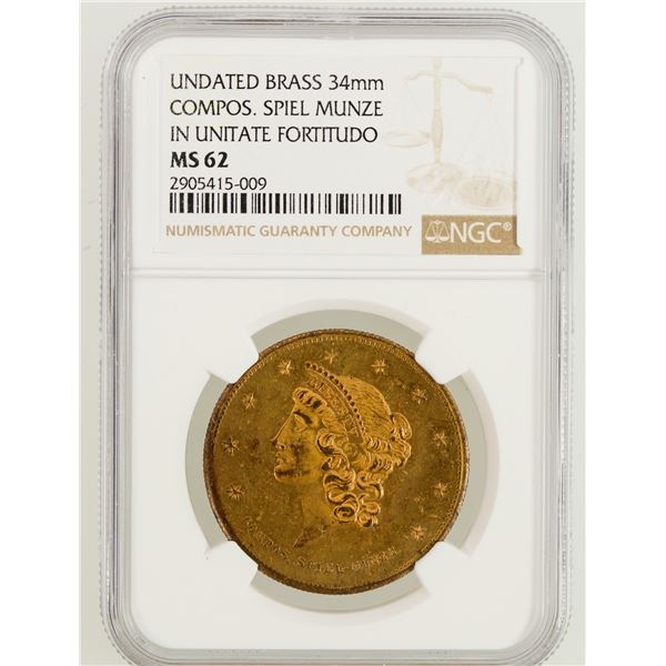 U. S. $20 Gold Coin Counter MS 62 [202342]