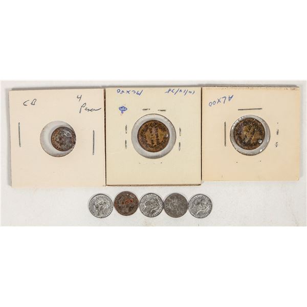 Gaming Counters - Lauer - 4 Pence, 8pcs [201583]