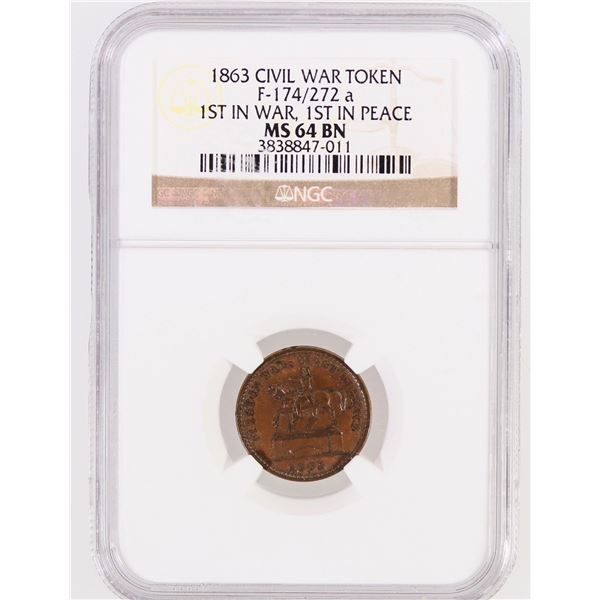 1st in War, 1st in Peace Civil War Token [201801]