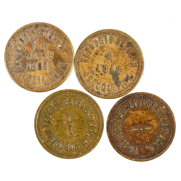 Banking Tokens, Collection of 4 [196553]