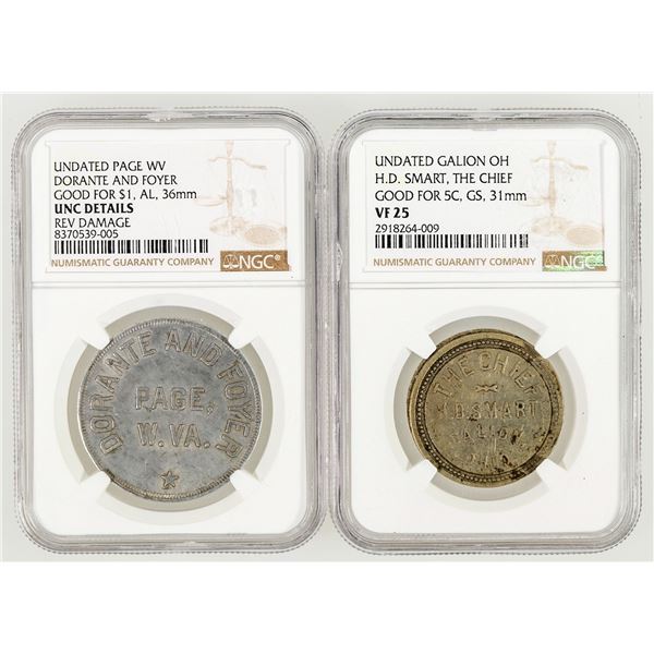U. S. Tokens: Galion, Ohio/Page, W. Virginia [200097]