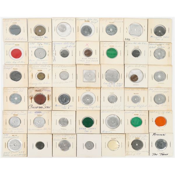 Unsorted U.S. Transit & Tax Tokens (41) [190725]