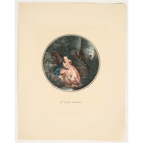 Risque 19th Century French Engraving Nicolas Lavreince 192927 Risque 19th Century French Engraving Nicolas Lavreince 192927