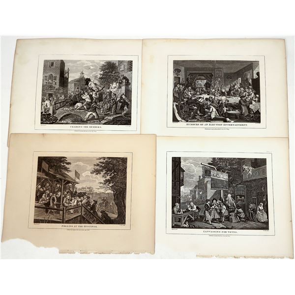 Hogarth's "Humours of Election" Prints (4) [187182]
