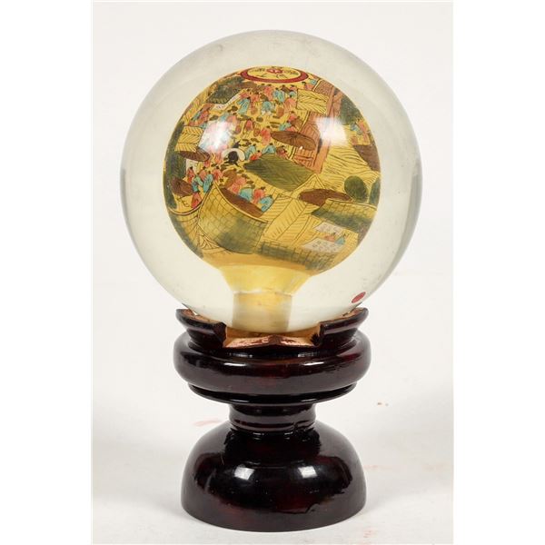 Reverse-Painted Chinese Glass Ball [177293]