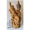 Image 1 : Buddha w/Coiled Dragon Boxwood Root Sculpture [172006]