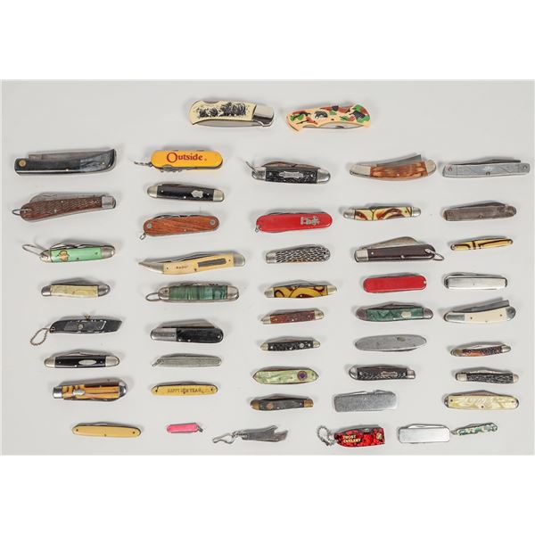 Miscellaneous Used Pocket Knives (40) [201014]