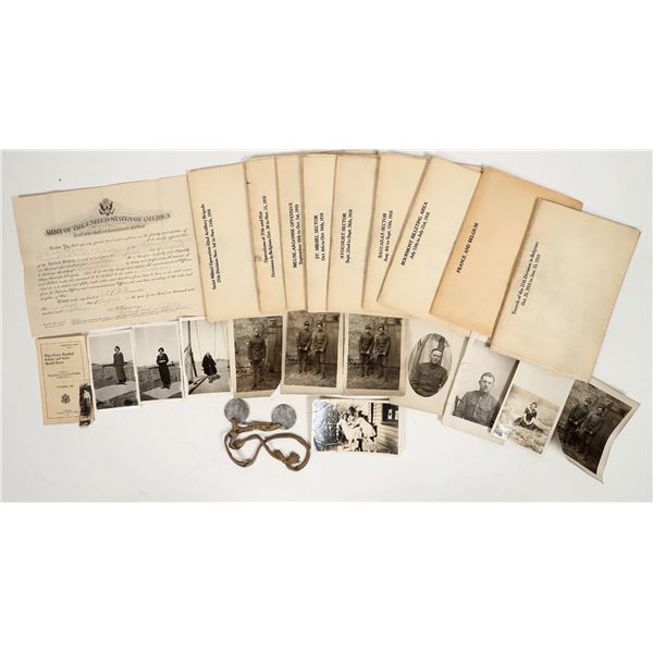 WWI Field Maps Personal Soldier Memorabilia [183898]