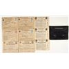 Image 1 : WWII Ration Booklets in Blue Leather Pouch (9) [201127]