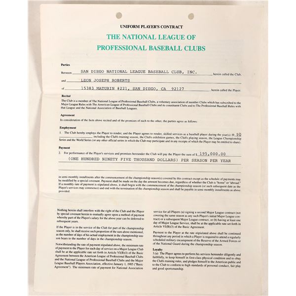 Major League Contract 1990 [187346]