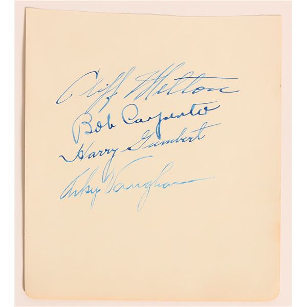 HOF Arky Vaughan & Friends Autograph Cut [182062]