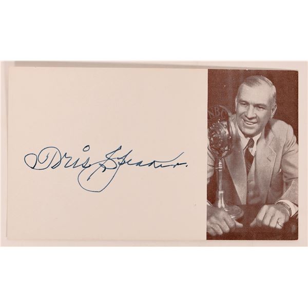 HOF-Tris Speaker Autograph Cut [182241]