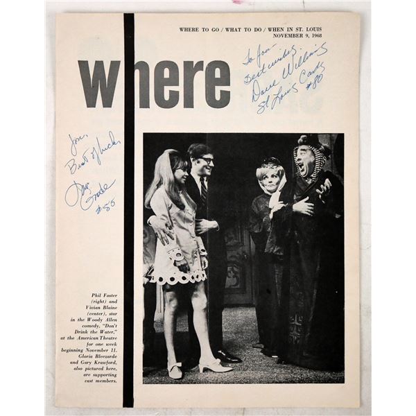 Dave Williams & Irv Goode Autographed Play Program [196682]