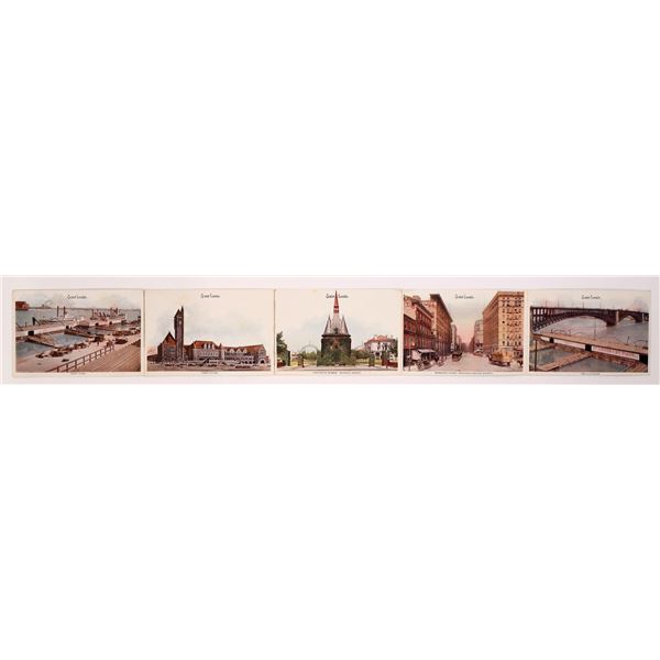 St. Louis Folding Postcard 1900s [186547]