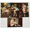 Image 1 : Pinup Real Photo Postcards of Bare-Breasted Women by P.C., Paris, Colorized (4) [202059]