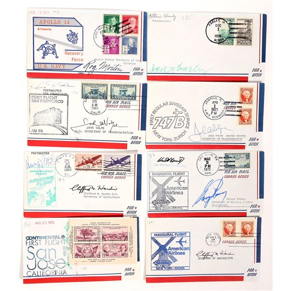 U.S. Comm. Covers - Autographs, 1969-71 (8) [186983]