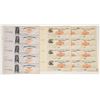 Image 1 : Four Uncut Sheets of Checks with Imprinted Revenues [201558]