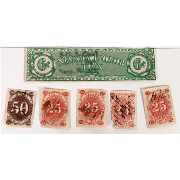 Nevada Revenue Stamps - (6) [199898]