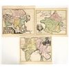 Image 1 : Copper Engraving Hand Colored Maps France, Asia and India [158240]
