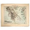 Image 1 : Vintage Map Of The Kingdom of Greece [199921]